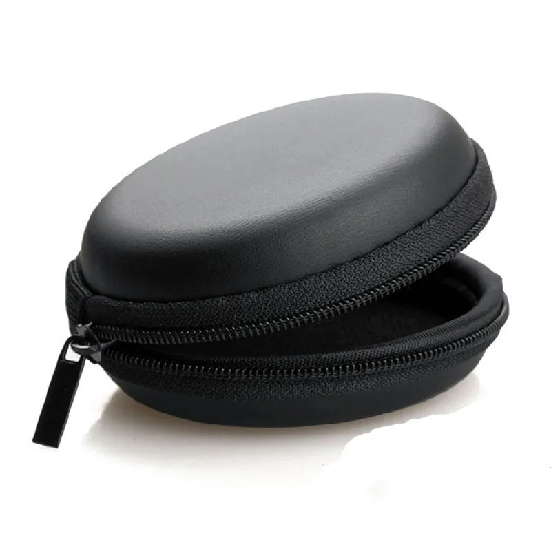 Fashion Design Small Mini Headphone Pouch Zipper Storage Cable Box EVA Hard Shell Headphone Case