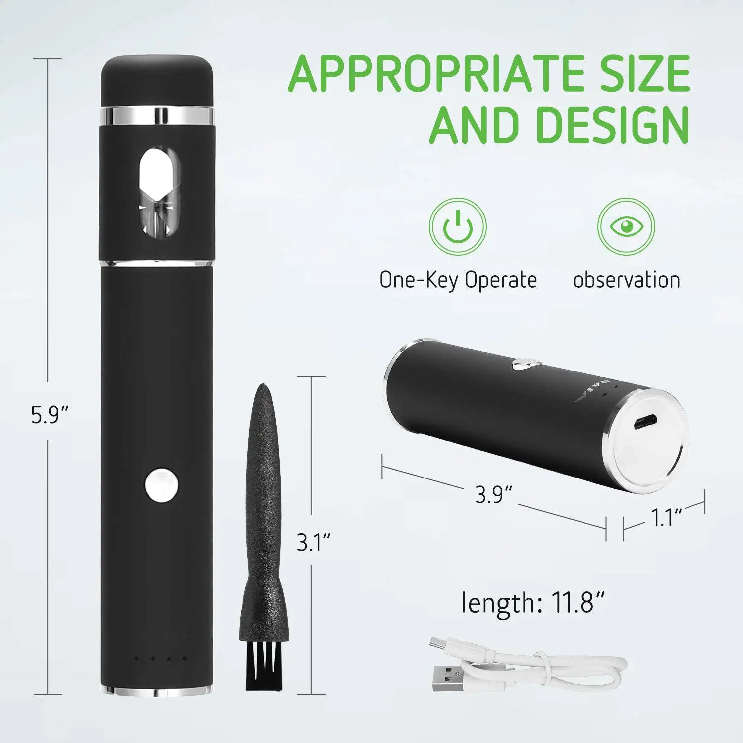 Portable USB Electric Herb Spice Grinder Dry Flower Electric Tobacco Pen Grinder