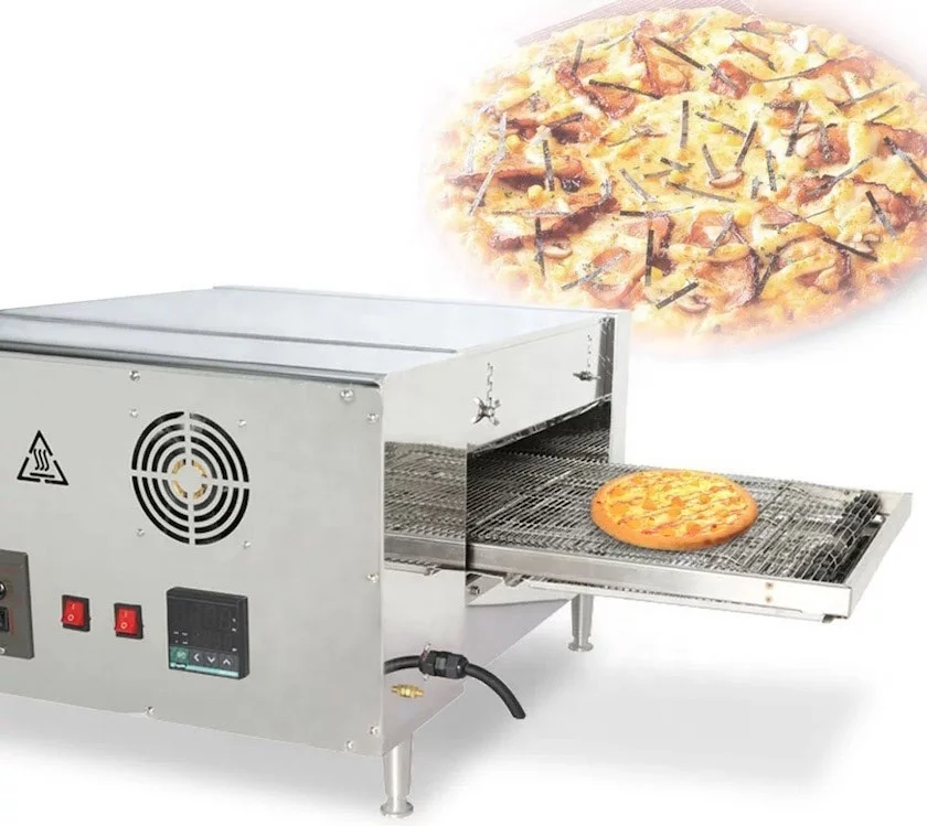 professional chained mode pizza electric oven electric power source commercial conveyor pizza oven