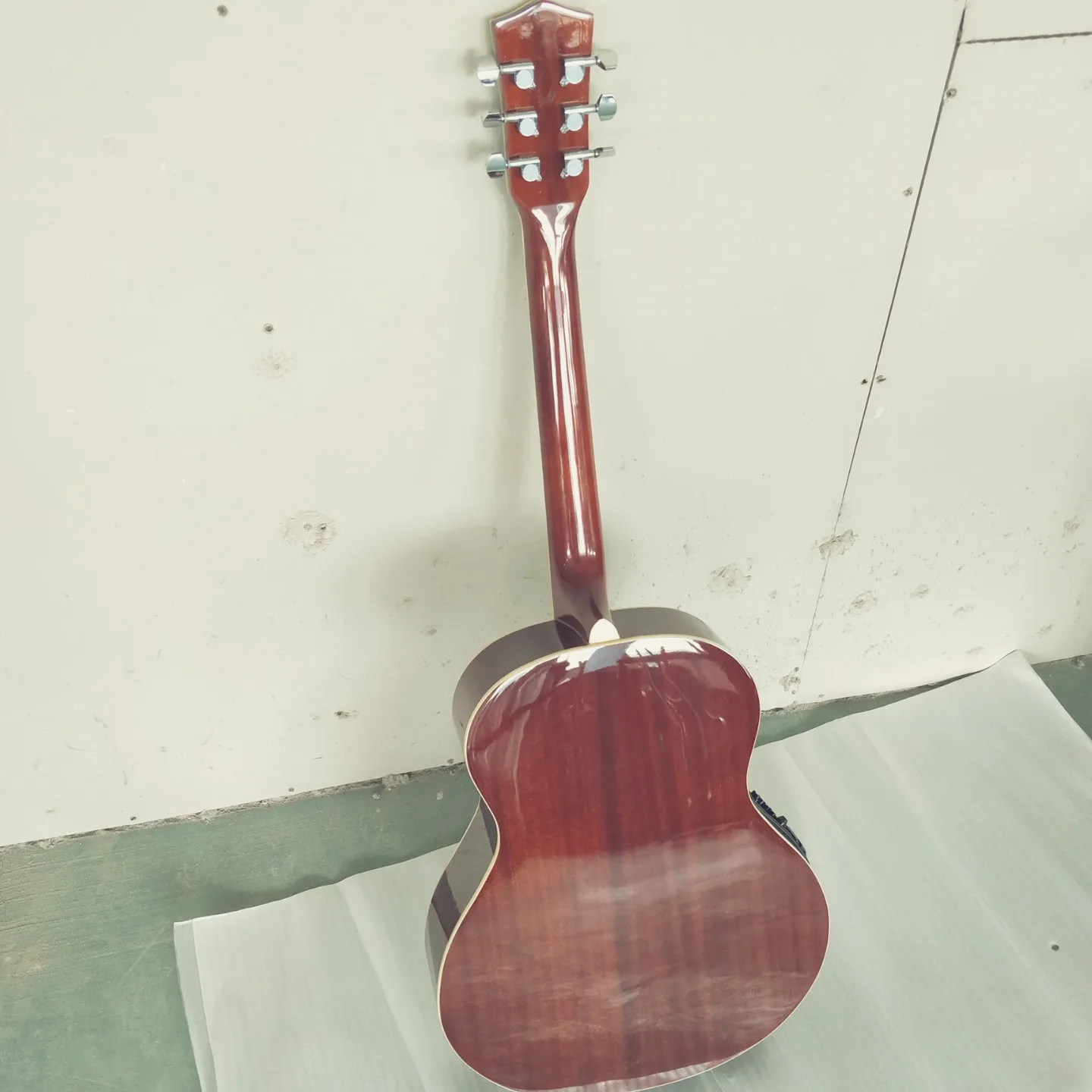 Electric  Guitar Resonator 6 String  Double F Hole Resophonic Electric Guitar