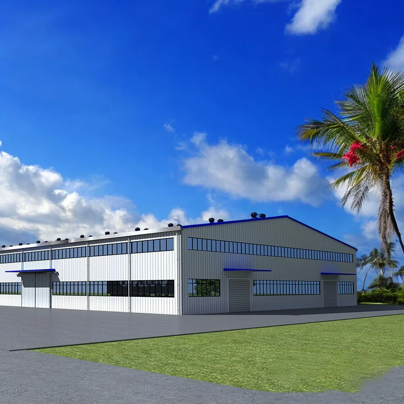 Seismic and fire resistant high quality steel structure fast construction prefabricated warehouse