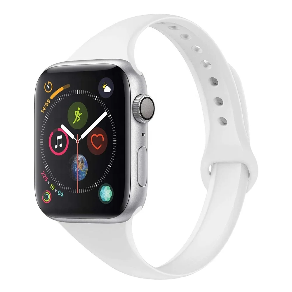 Лидер продаж тонкий спортивный силиконовый резиновый ремешок для Apple