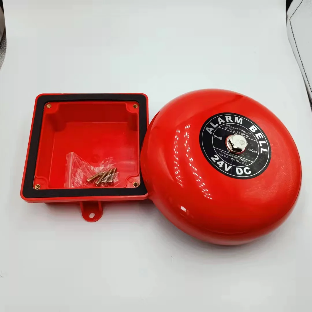 Fire Alarm Bell Fire Alarm DC 24V 6 inch bell