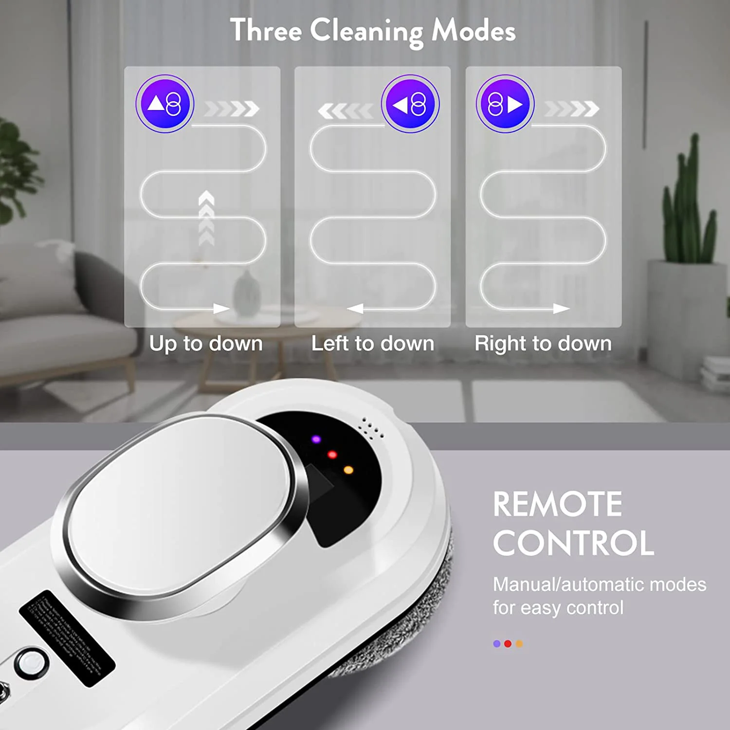 Hot Selling Product Huidi HCR-01 Window cleaner robot smooth surface automatic vacuum clean Glass cleaning robot