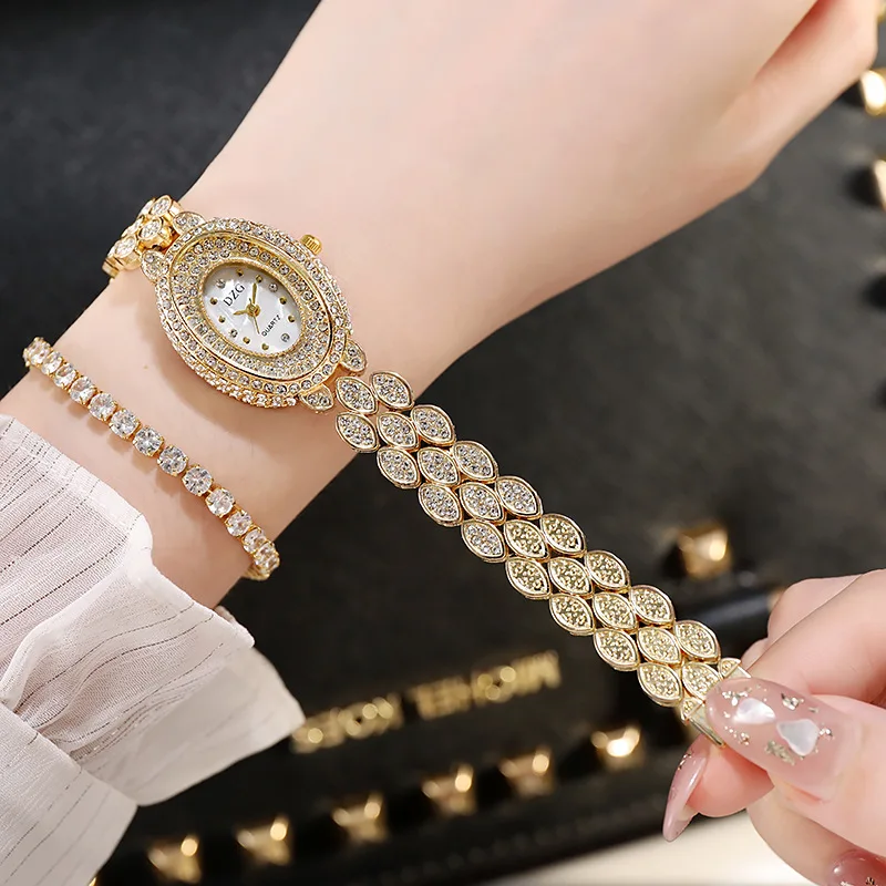 Luxury Hip Hop Bling Bling Women Diamond Iced Out Watch Fashion Female Quartz Watches Wristwatch 2022