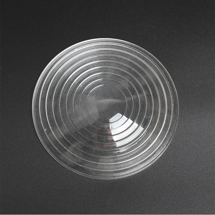 Round Customized High Borosilicate LED Light Diameter 200mm Spot Fresnel Lens