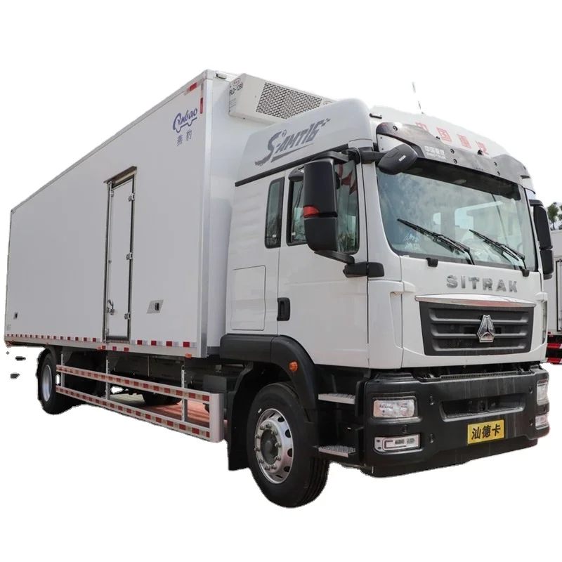 sinotruck sitrak 15ton 20ton 30ton diesel refrigerated box trucks for sale