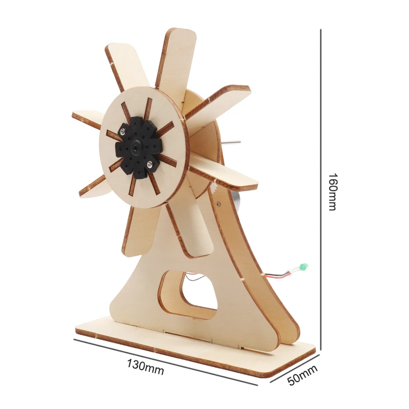 Wooden Small Invention Water Wheel Model Toy Diy  hydraulic power generator wheels  toys for young students