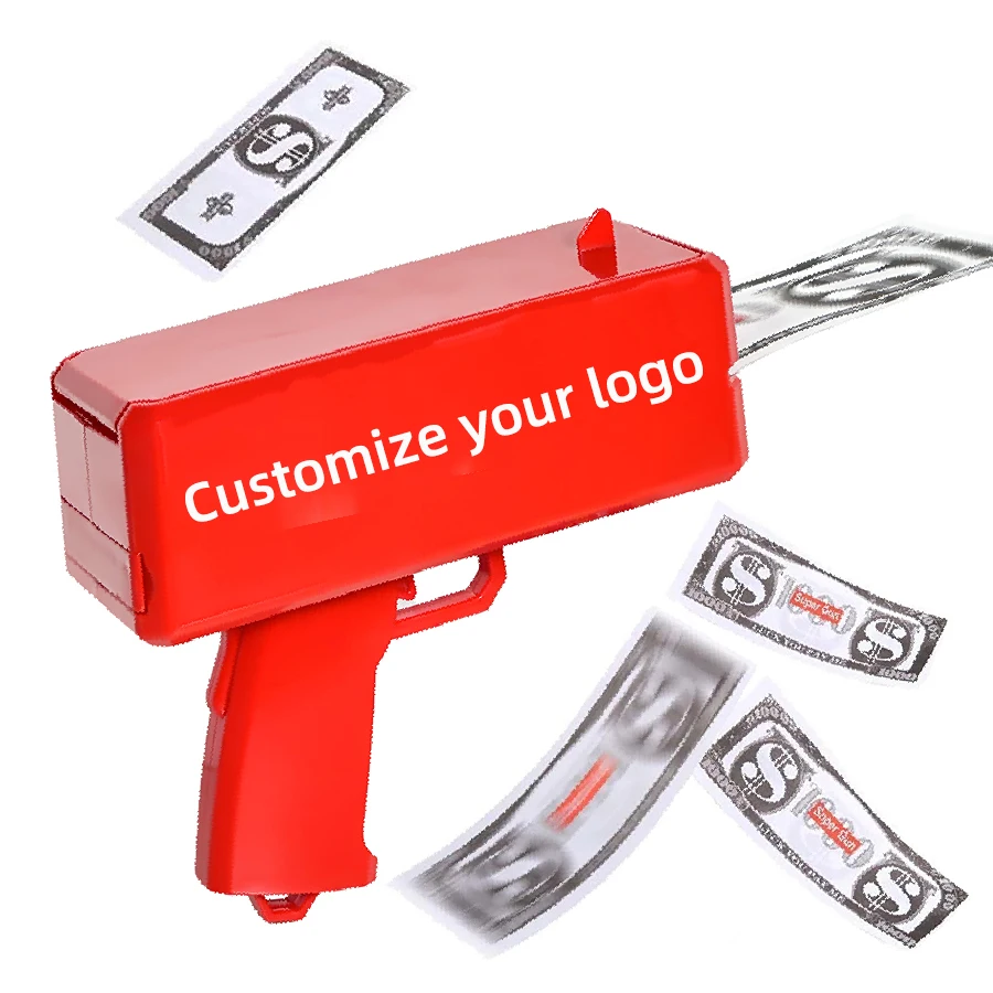 Kids Toys  Party Gifts Guns Gold Real Big Rain Gun Cash Shooting Games Funny Cash Spraying Money Gun Shooter