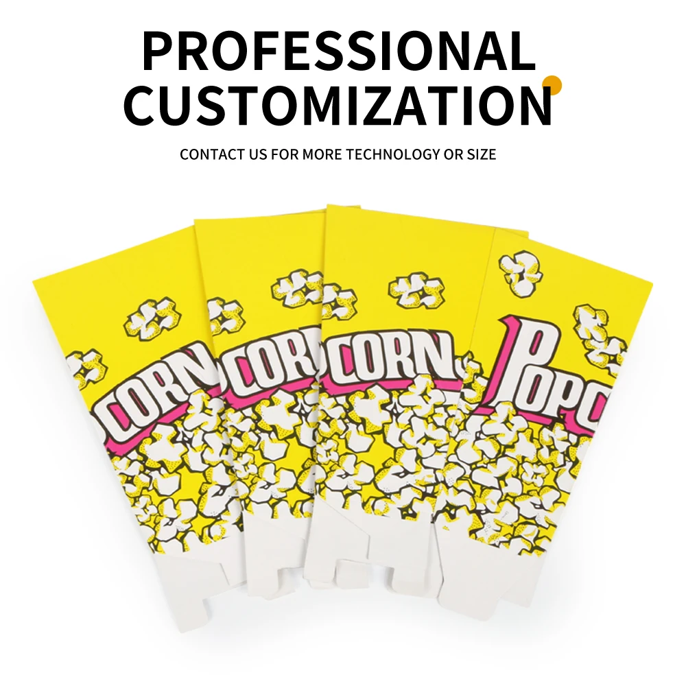 Квадратная бумажная коробка для попкорна