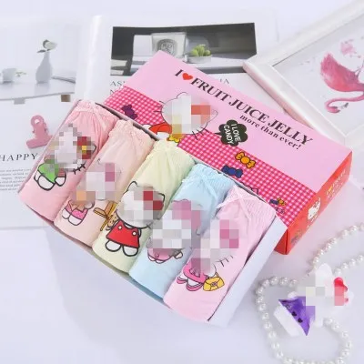 
Top quality hot girls panties cotton triangle girl kids underwear sale 