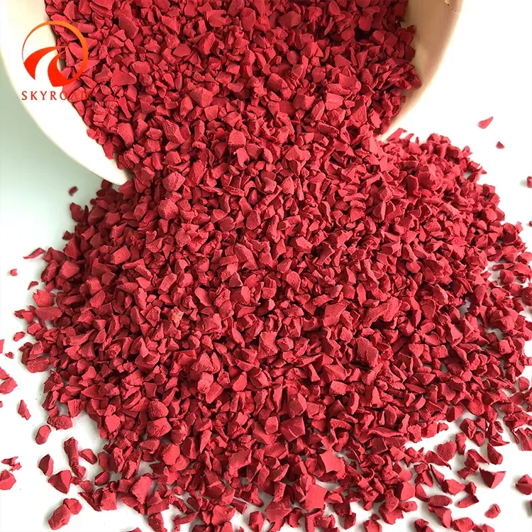 Tianlu Factory Sales Industrial Color Bright And Color Durable EPDM Color Rubber Granulates  For Artificial Grass