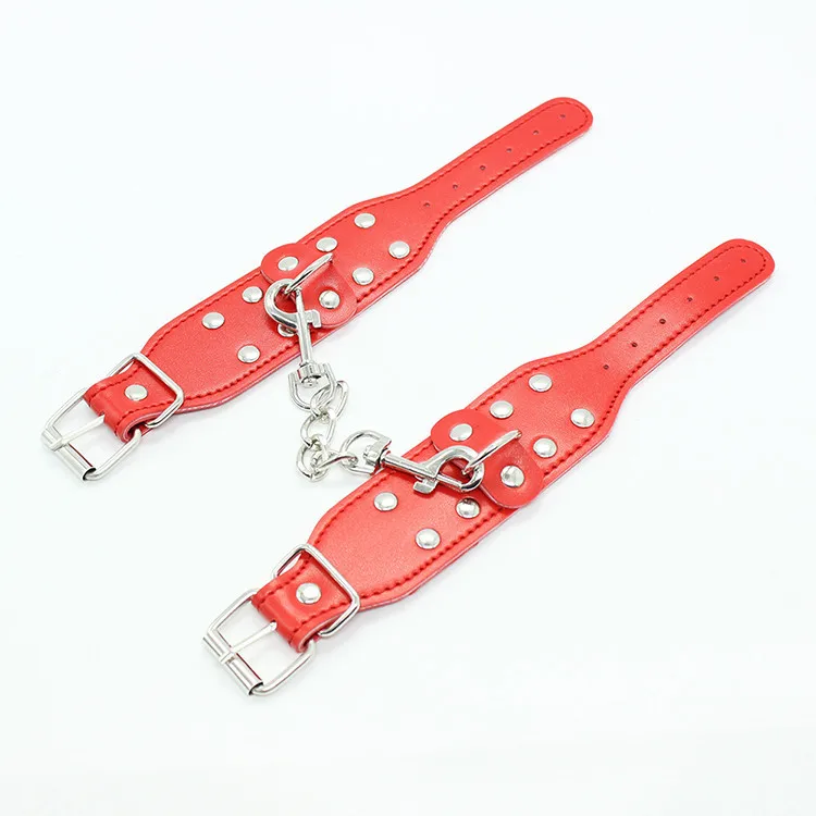 5pcs/set SM Products Bondage PU Leather Fetish Kit Restraints Slave Sex Toy Kits For