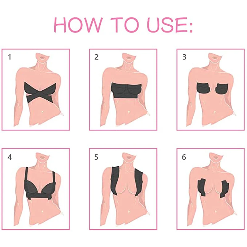 Women Nude Body Plus Size Waterproof Hypoallergenic Invisible Adhesive Lift Up Breast Tape Lifting Boob