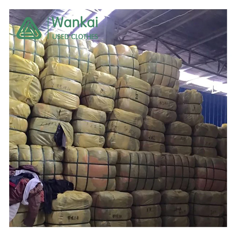 Wankai Apparel Manufacture Second Hand Clothing Mixed Bales, A Grade Used Clothes Women Abayah 10 Kg
