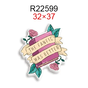 Burn Book Hot Selling Art and Gifts Flat Back Resin Planar for Wall Decoration