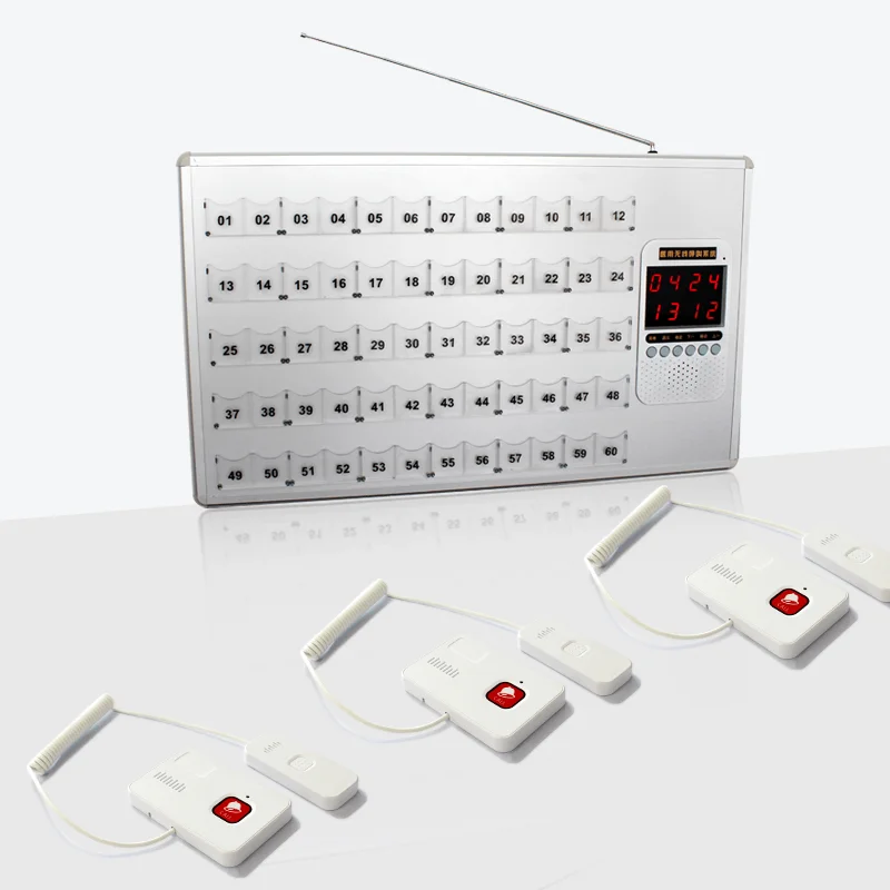 china wireless clinic nurse call system with nurse watch pager and patient bed head push button