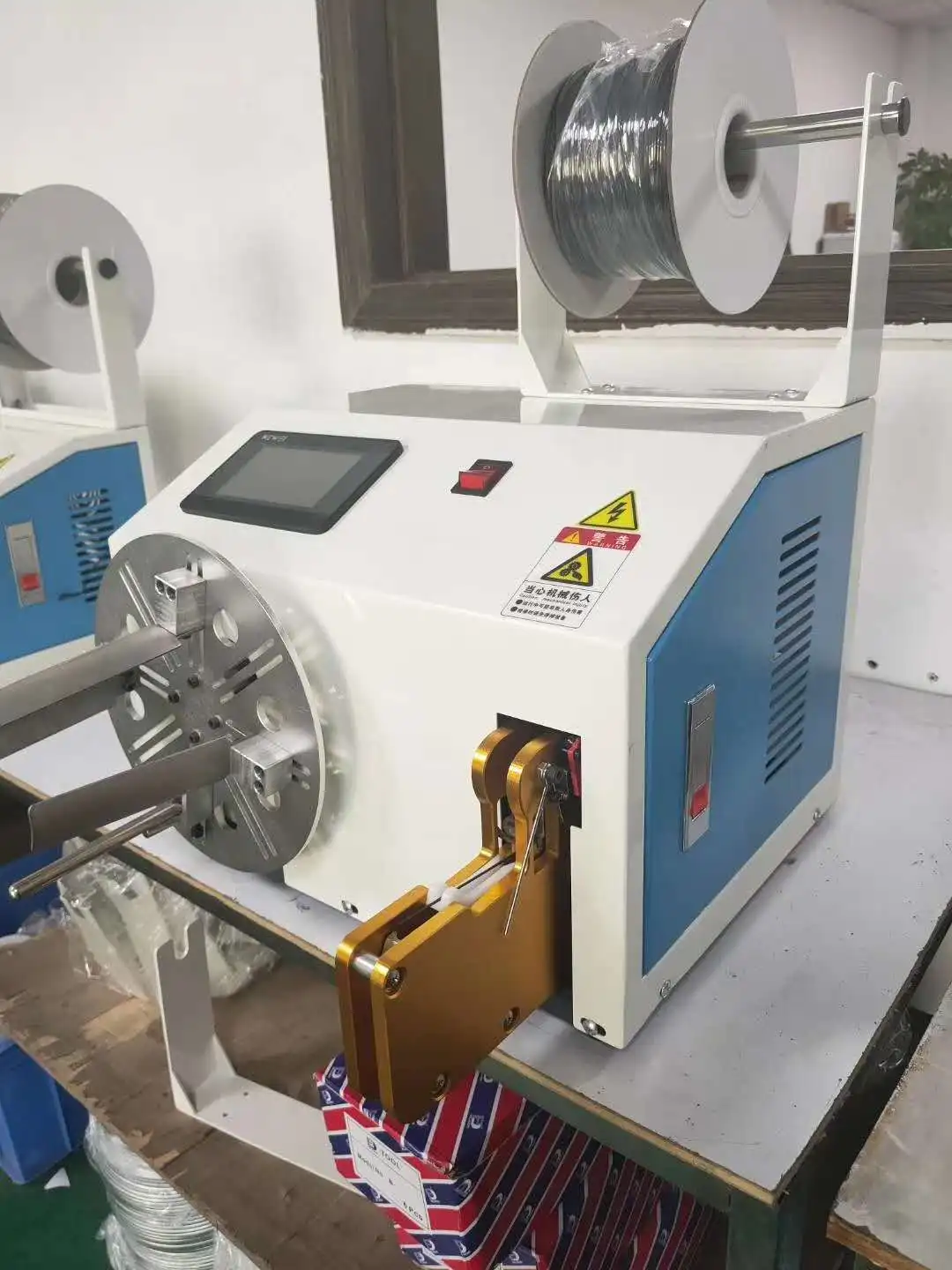 Professional Custom Tie Wire Winding Machine Flat Wire Voice Coil Winding Machine Double Circle Flat Air Core Coil