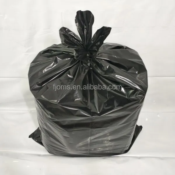 Heavy duty polythene black 3 mil trash contractor bags for construction garbage