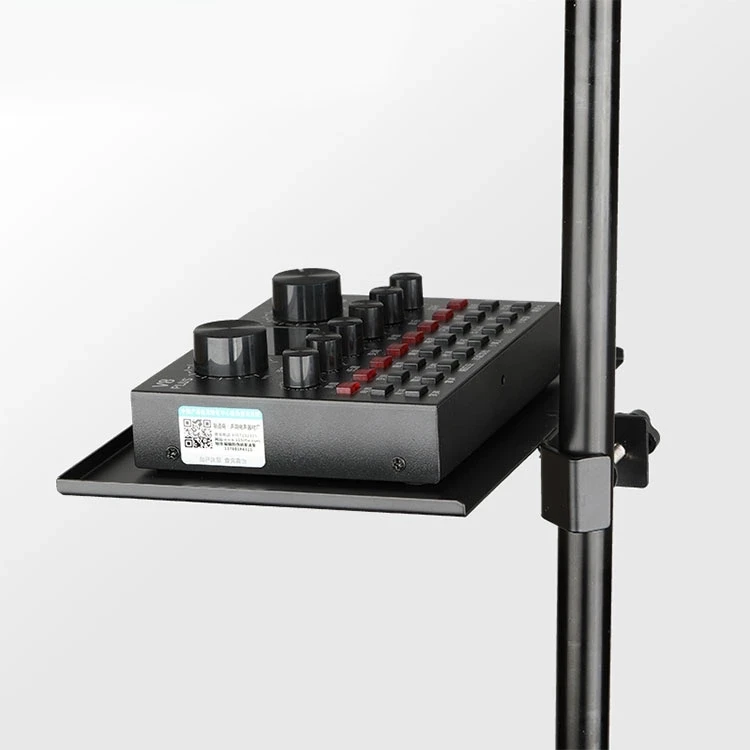 
Sound card tray live microphone stand phone clip metal tray stand universal accessories k song mobile live stand 