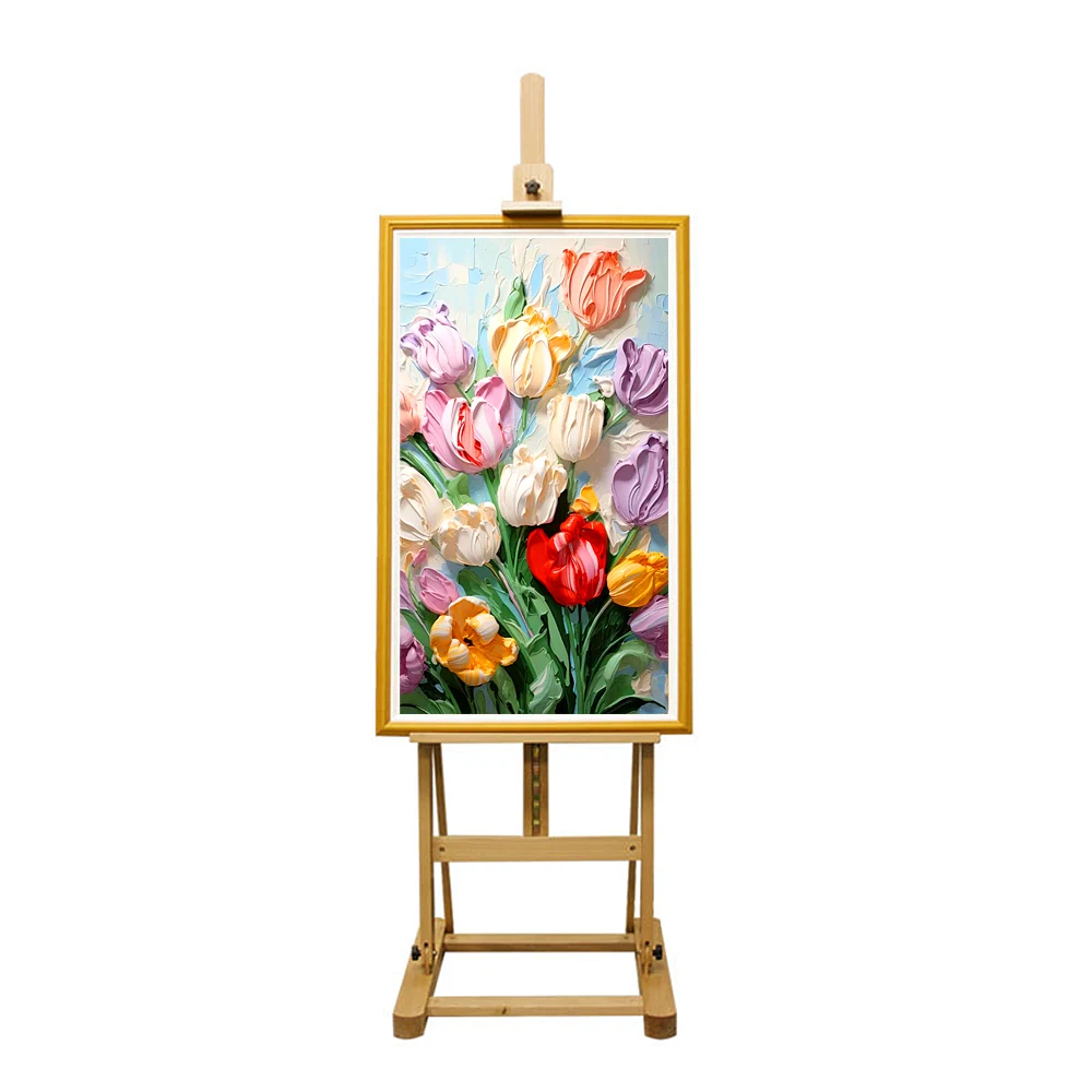 High Quality 43 Inch LCD Wooden Frame Digital Art Video Photo Advertising Menu Display for Home Hotel Restaurant Decoration