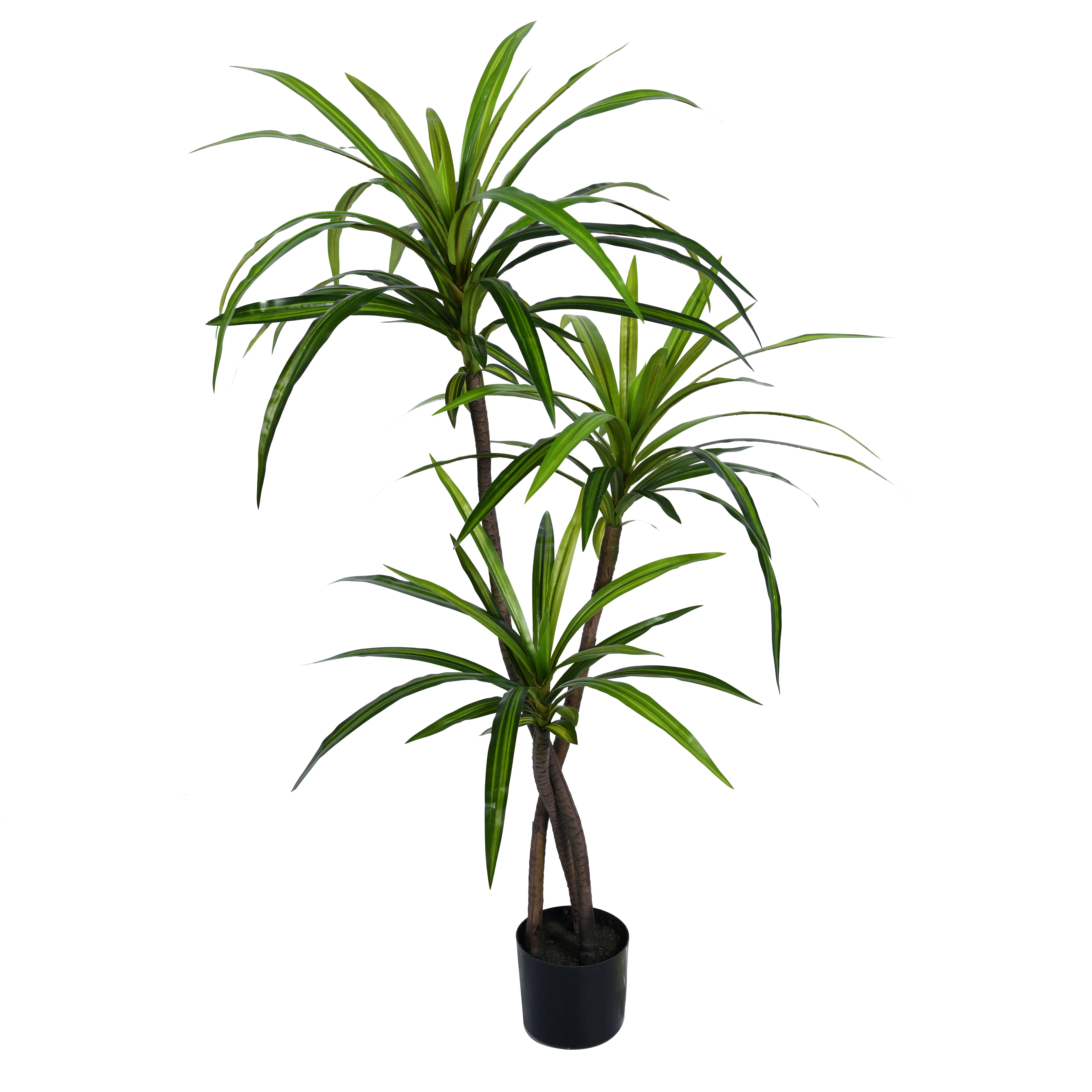 2024 new year tree good  price  green plastic artificial flowers plant decorations for home sago cycas