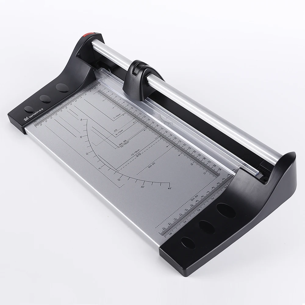 Tenwin T34002-A4 Manual Rotary Paper Cutter Rotary Trimmer 1.6m With Standard Ruler Mark For Office Use