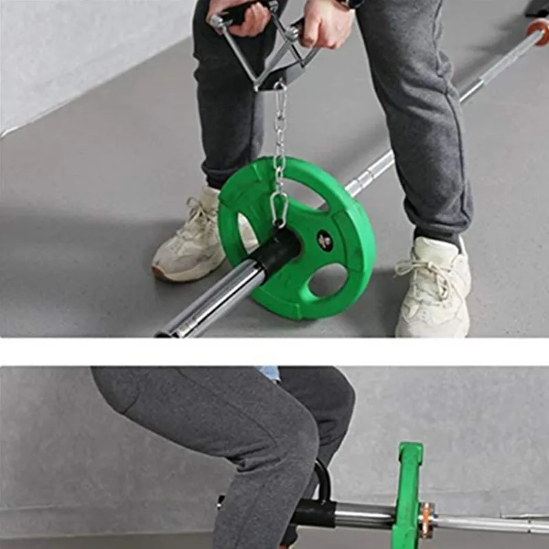 T-Bar Row Platform with Chain,Eyelet Landmine Attachment Fits  Bar Full 360 degree Swivel Ideal for Bent Over Exercises