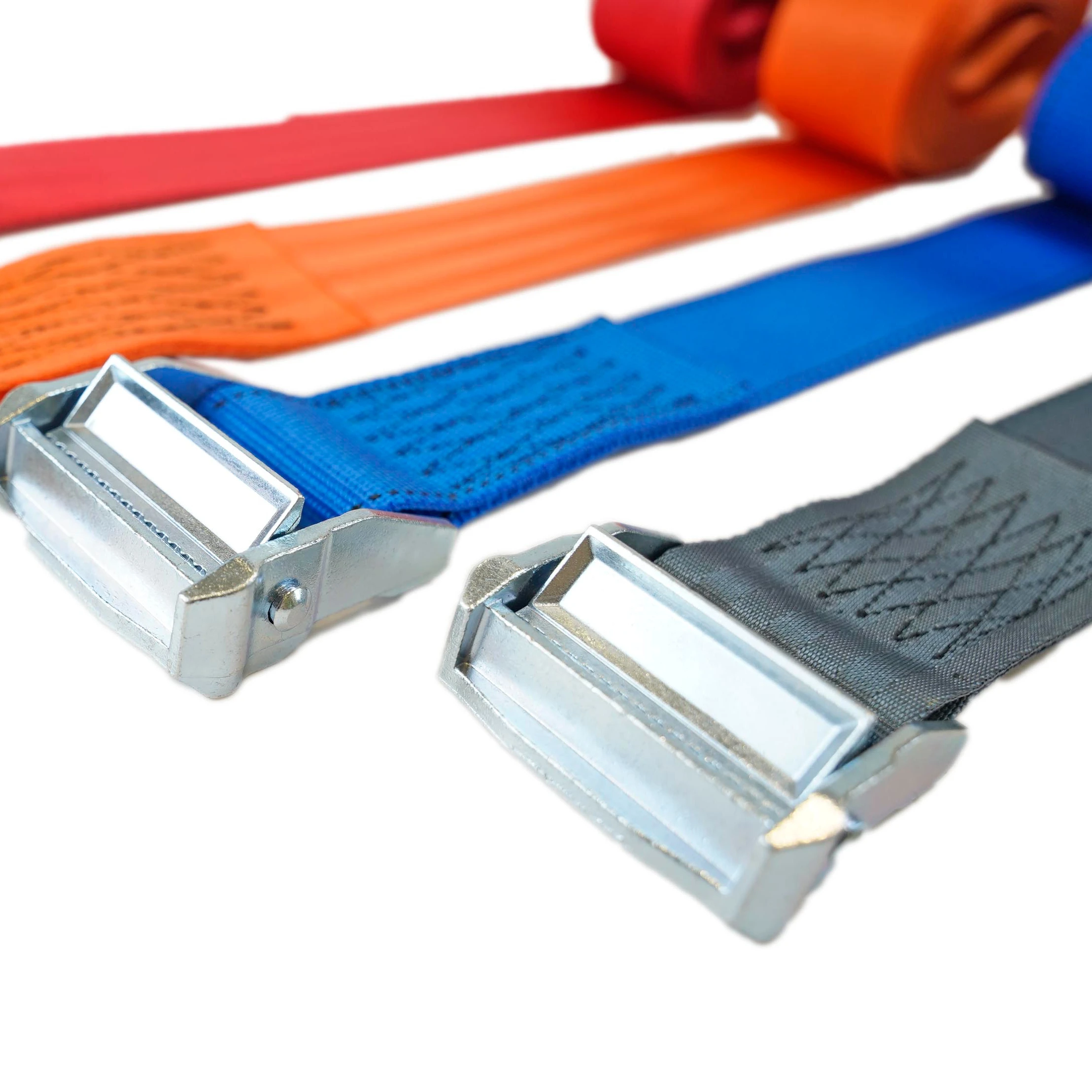 Hot sale 47mm polyester web band adjustable Ratchet Straps with  Metal Buckle For Luggage and goods