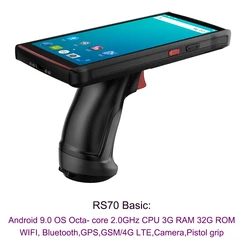 R2000 UHF Portable Handheld Rfid Reader PDA Industrial Barcode Scanner Android Data Terminal