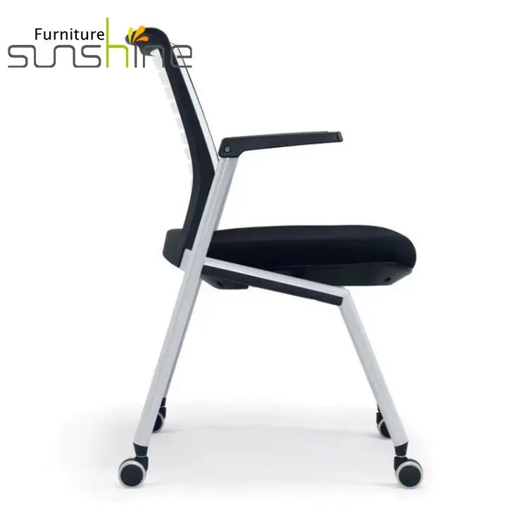 Designed Office Pp Foldable Training Chair Conference Training Visitor Chair For Office Training Room