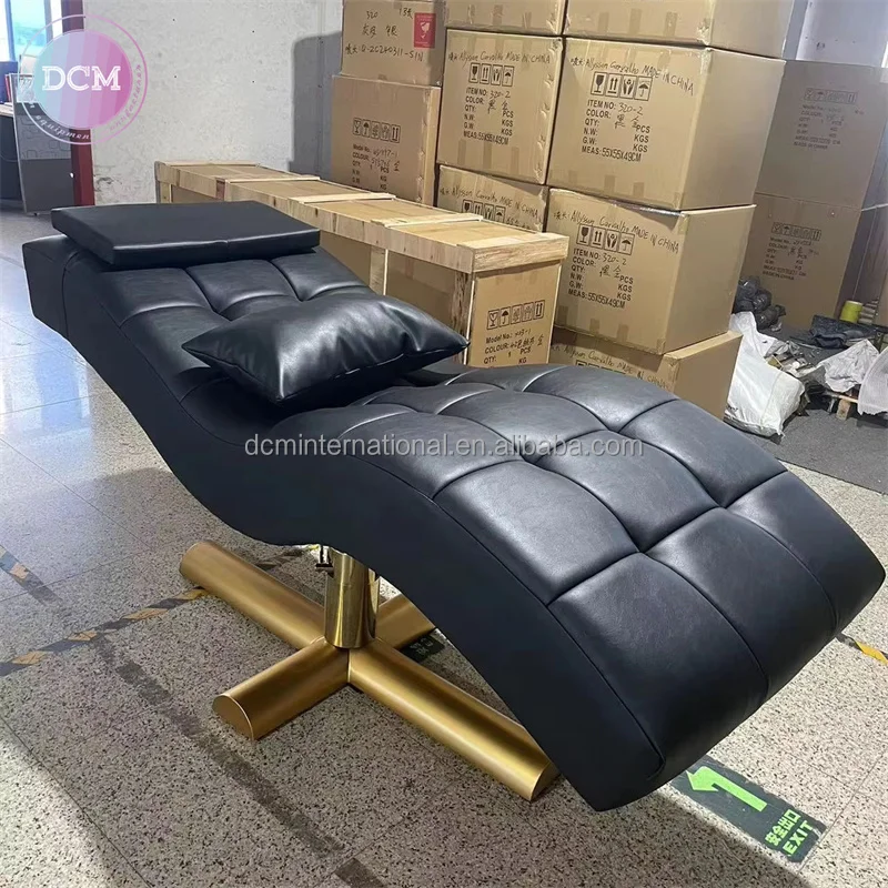 beauty nail salon furniture set custom curved topper lash extension bed for facial spa massage table