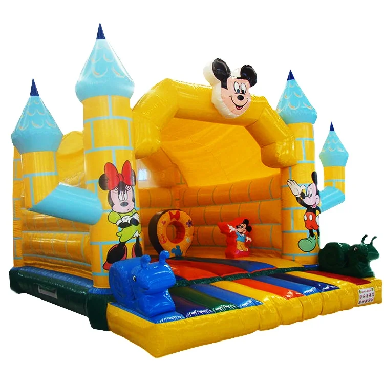 Bounce House With Blower And Slide For Kids Inflatable Castle Outdoor