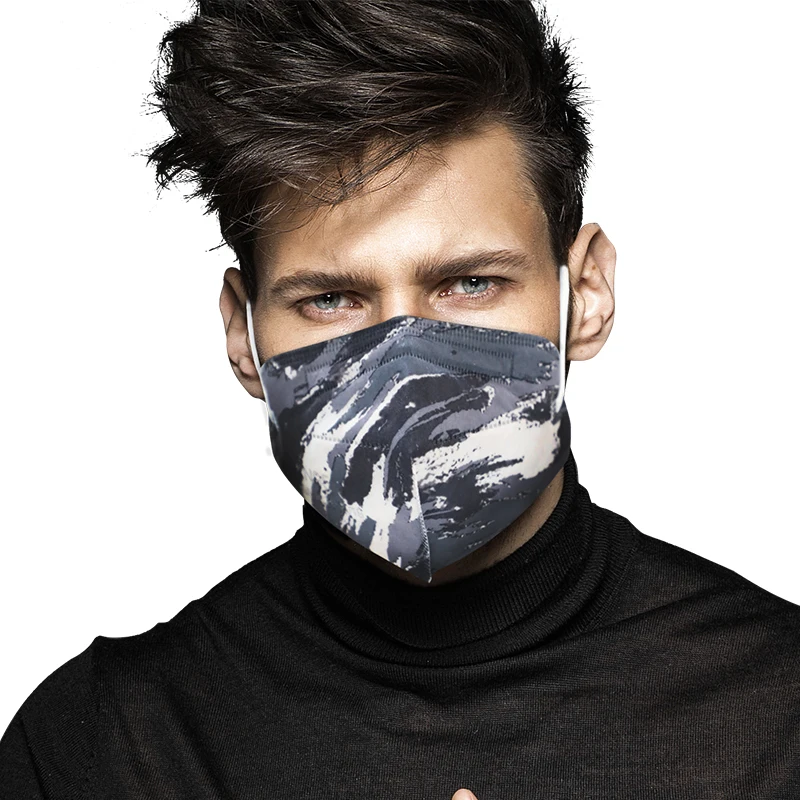 ZHONGJIANLE Fashion Funny Disposable Ventil Hersteller Colores Camouflage FFP2 KN95 Face Mask