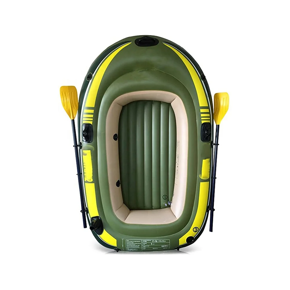 2 Person Drifting Rowing Fishing Boat Paddle Kayak Inflatable PVC Portable Water Sports Canoe