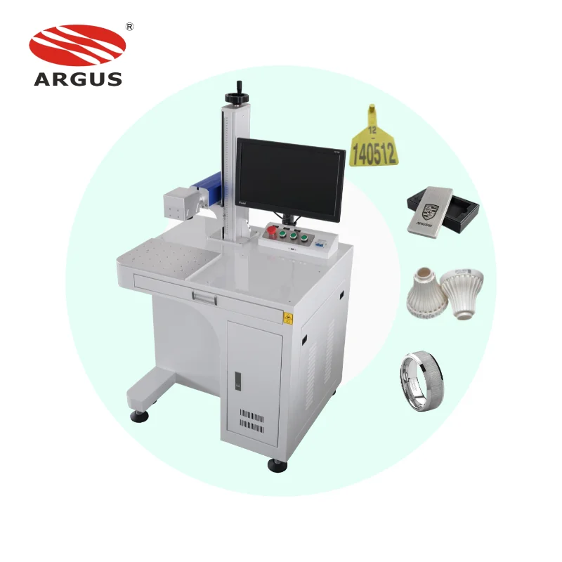 ARGUS Popular 3D Dynamic Focus Fiber Laser Marking Machine Keyboard Laser Printer