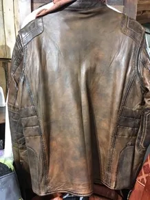 Мужская кожаная куртка коричневый жакет из потертой кожи для езды на мотоцикле и автомобиле спортивная одежда 2020