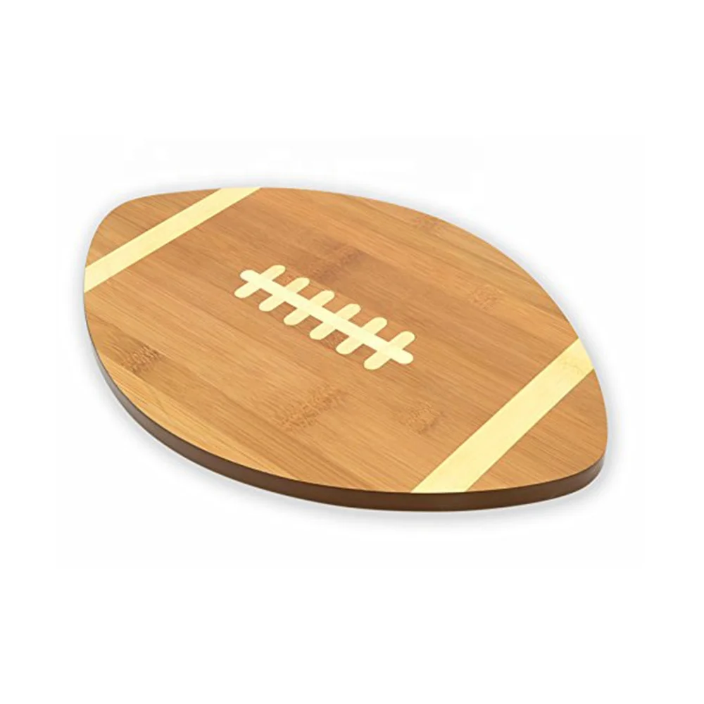 football shape cutting board bamboo chopping board wholesale
