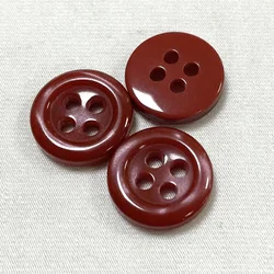 Популярная на заказ пуговица из смолы размером 12 мм и 14 мм с 4 отверстиями для женских рубашек