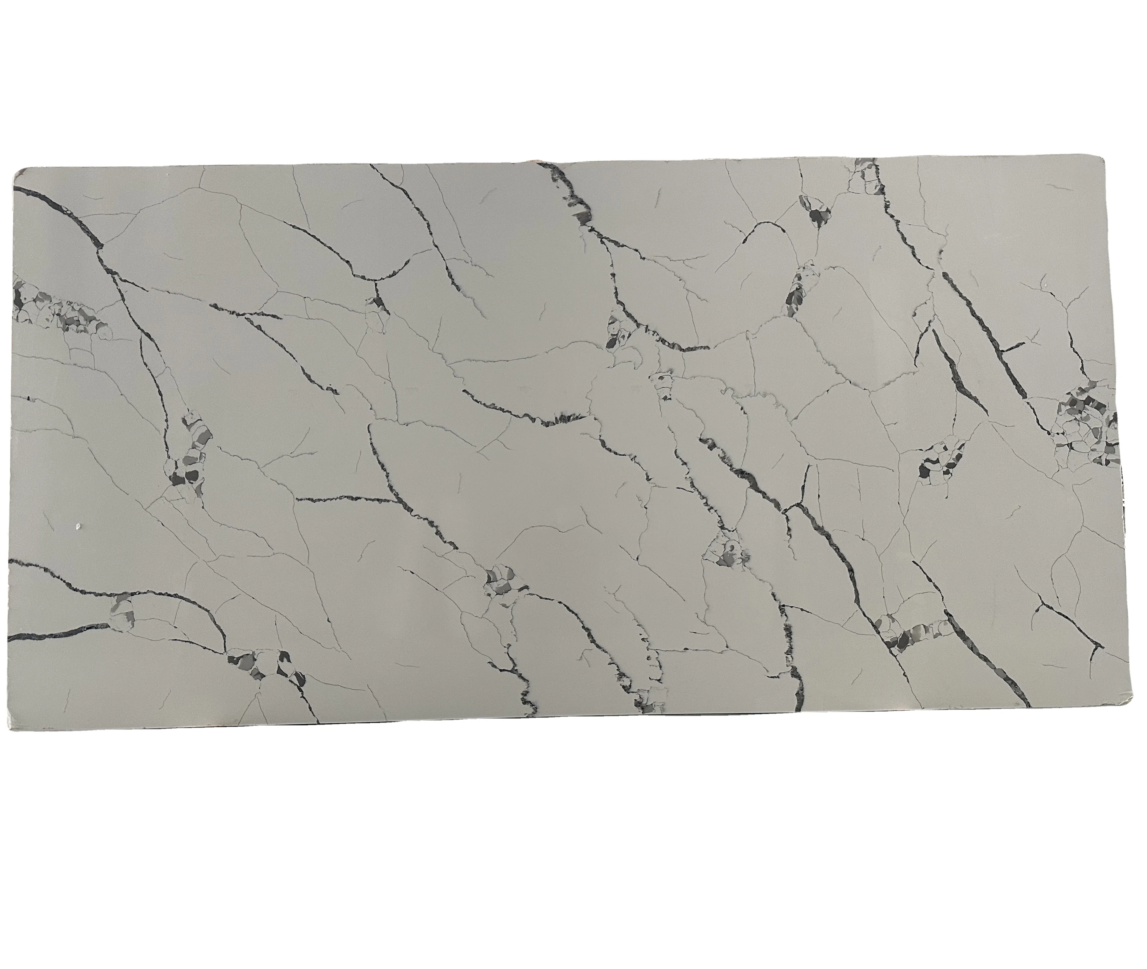 Calacatta White Quartz Slabs Artificial Stone Slabs Stone Natural Marble Wholesale for Kitchen Countertops Vanity