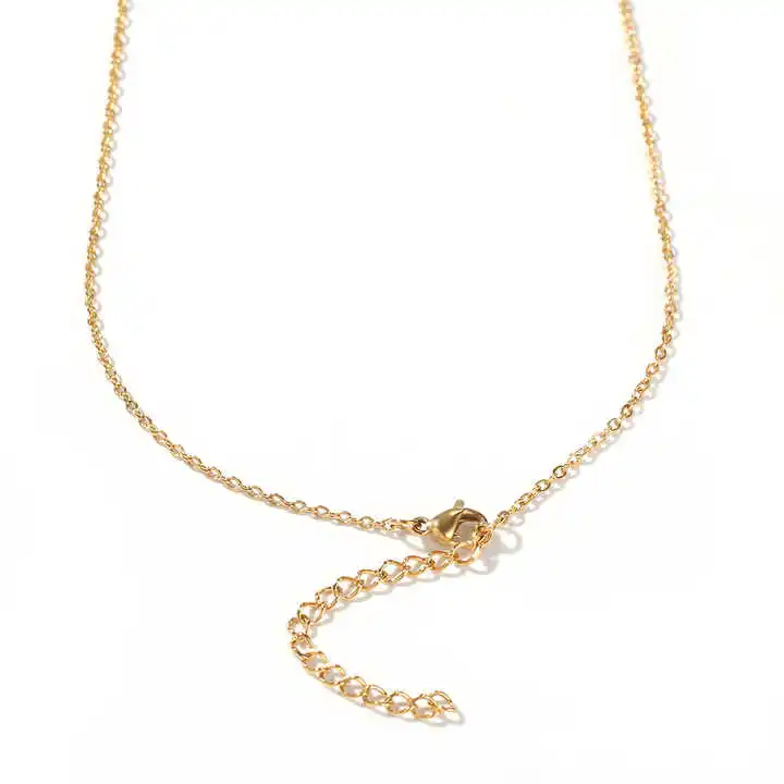 UWIN Trendy Necklace With Name Custom Name Plate Personalized 18K Gold PVD Plated Custom Stainless Steel Name Necklace Jewelry