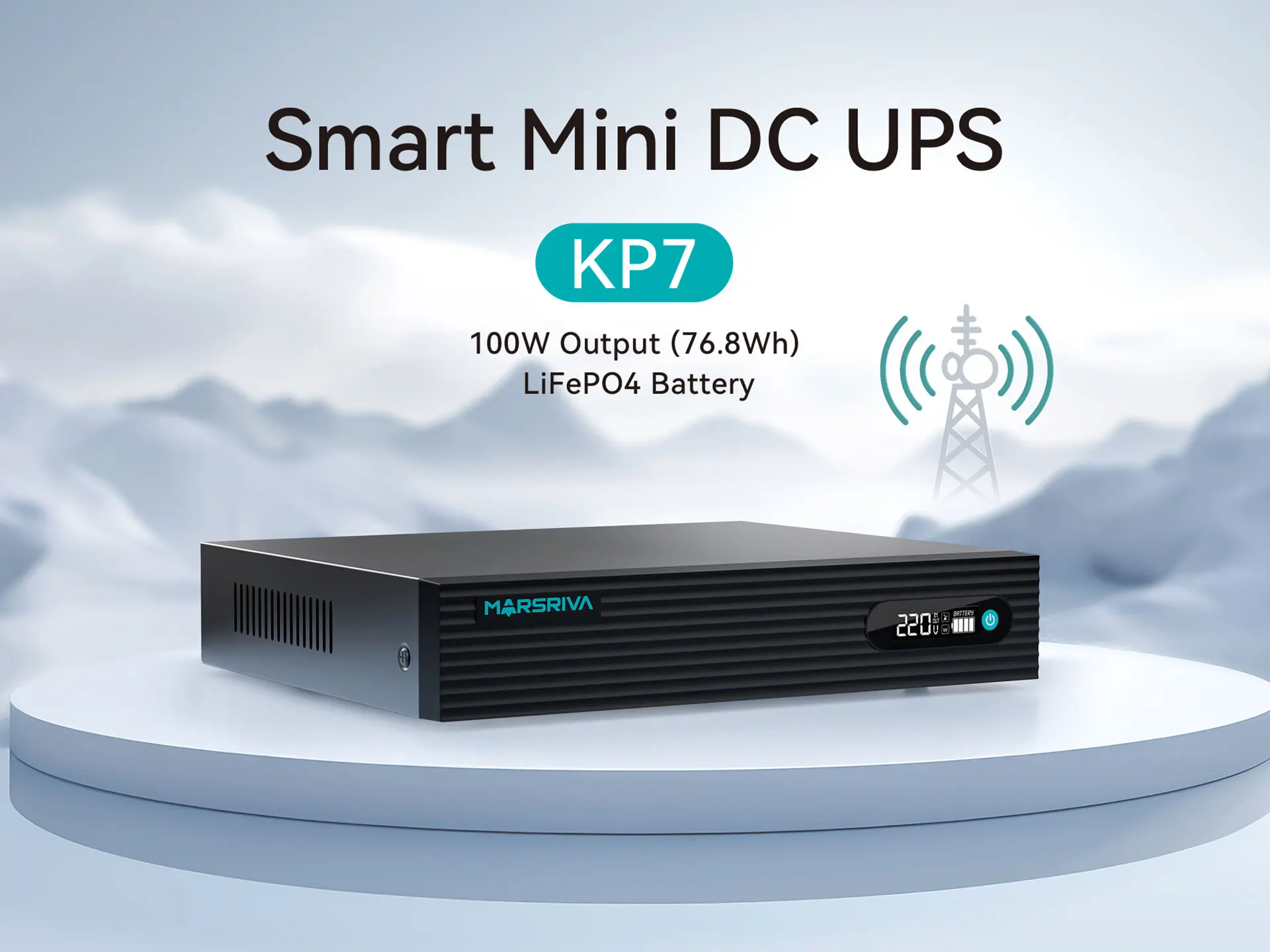MARSRIVA Power Distribution Box 24000mAh 9V 12V 24v 48v with PoE Mini DC UPS kp7 Power Supply Box With Backup Battery Space