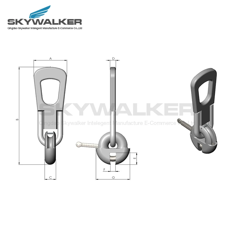 Lifting Clutch for Spherical Head Anchor in precast concrete Lift eye lifting system