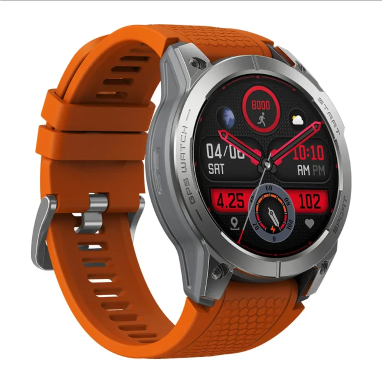 Zeblaze Stratos 3 1 43 'amooled дисплей 466*466 пикселей Встроенный GPS с IP 68 водонепроницаемый смартфон Премиум Смарт-часы