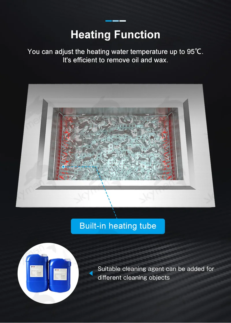 Skymen JP-180ST 900W 53L digital industrial Guangdong ultrasonic cleaner