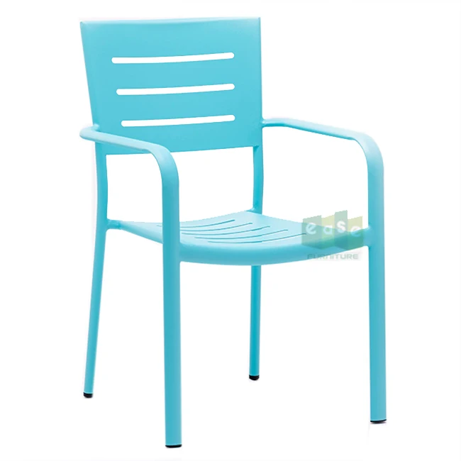(E1077) легкая мебель для кафе ресторанов штабелируемое металлическое уличное кресло
