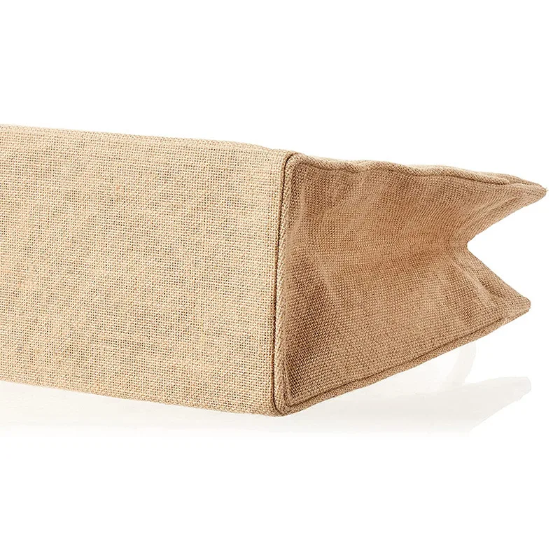 Wholesale Promotion Linen Hessian Hemp Jute Grocery Shopping Burlap Beach Tote Bag With Handle,picture of jute bag