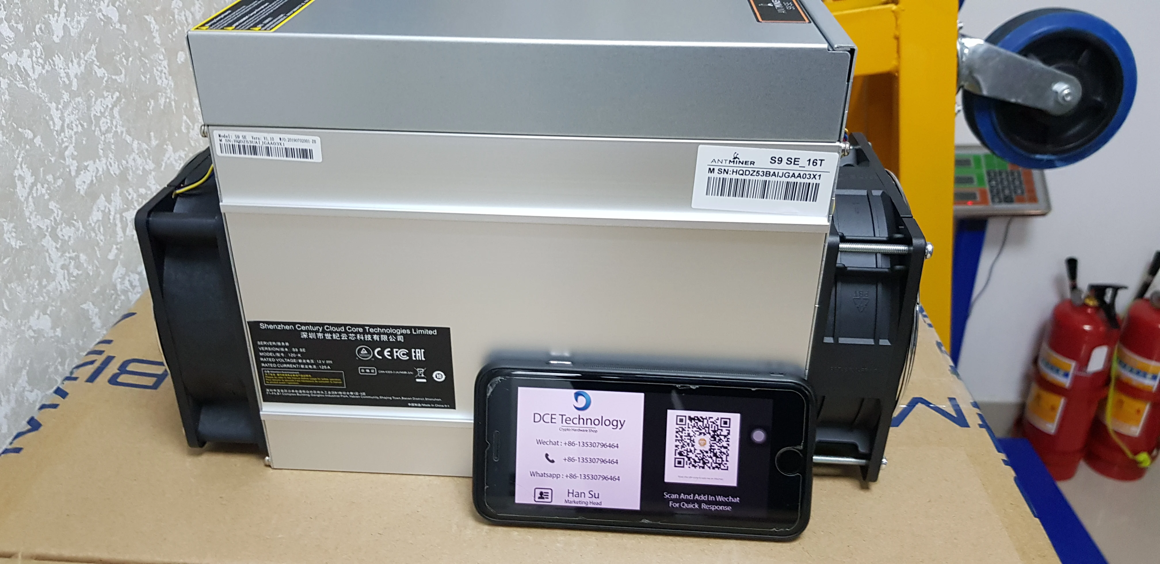 Модель Bitmain antminer S9 SE 16 T BTC шахтер S9SE Новый Antminer Th/s с 1280 Вт меньшим