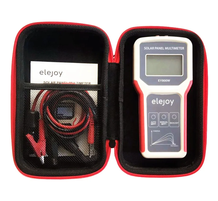 ELEJOY EY800W LCD MPPT solar panel multimeter solar panel tester smart current tester voltage tester digital power meter VOC
