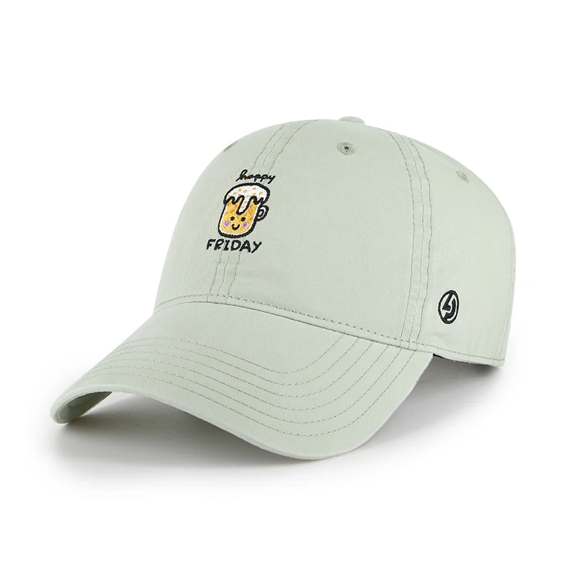 Branded wash dad hat,simple small logo,custom acceptable